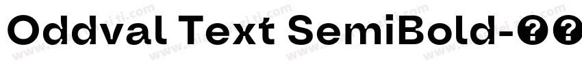 Oddval Text SemiBold字体转换